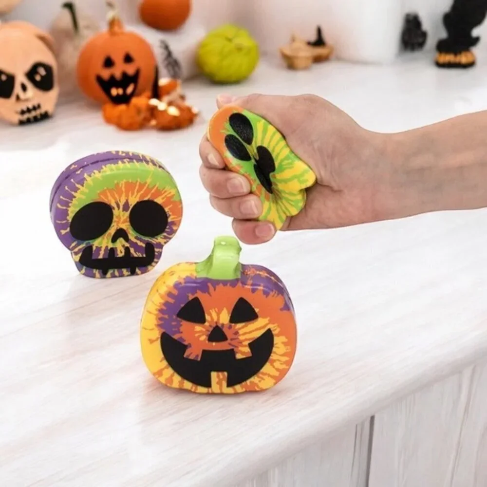 Halloween Tie Dye Stress Balls - 6 Count